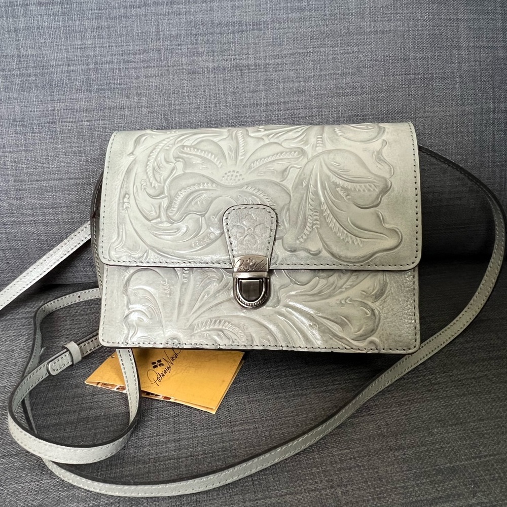 NWT PATRICIA NASH LANZA CROSSBODY BAG PURSE TOOLED LEATHER